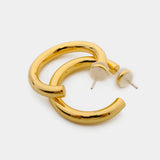 Minimalism Geo Small Hoop Earrings For Lady Gift Birthday Daughter