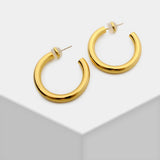Minimalism Geo Small Hoop Earrings For Lady Gift Birthday Daughter