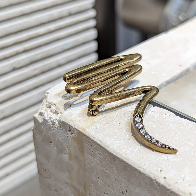 Abstract Line Brooches Set of 3