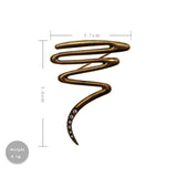 Abstract Line Brooches Set of 3