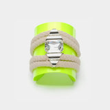 Fluorescein Yellow Hemp Rope Bangle