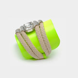 Fluorescein Yellow Hemp Rope Bangle