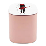 Amplified Jewelry Storage Box Mini Leather Double Layer Organizer Storage
