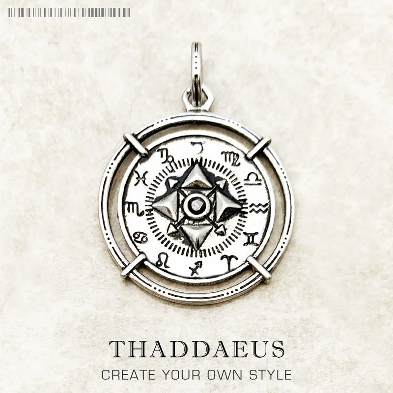 Amulet Elements Of Nature Pendant Vintage 925 Sterling Silver Jewelry