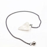 Amulet Stone Pendulum for Dowsing Reiki Chakra Healing Charms Necklace
