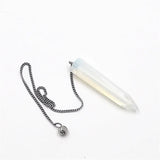 Amulet Stone Pendulum for Dowsing Reiki Chakra Healing Charms Necklace