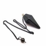 Amulet Stone Pendulum for Dowsing Reiki Chakra Healing Charms Necklace