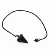Amulet Stone Pendulum for Dowsing Reiki Chakra Healing Charms Necklace