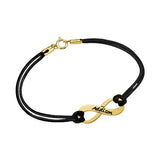 Amxiu Bowknot Bracelet 925 Silver Bangle Personalized Leather Jewelry