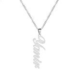 Engraved Name Necklace Stainless Steel Personalized Choker
