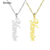 Engraved Name Necklace Stainless Steel Personalized Choker