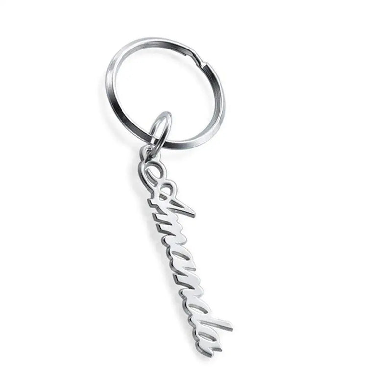 Personalized 925 Silver Name Key Chain Birthday Gift