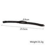 Zircon Name Bracelet - Stainless Steel Personalized Engraved Bracelet