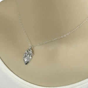 Anatomical Heart Stainless Steel Chain Necklace