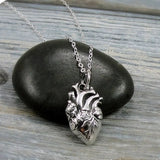 Anatomical Heart Stainless Steel Chain Necklace