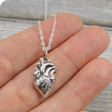 Anatomical Heart Stainless Steel Chain Necklace