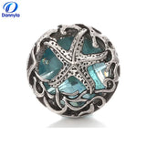 Anchor Starfish Mix Style Snap Charms Round Vintage Snap Jewelry