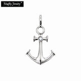 Anchor Charm Pendant 925 Sterling Silver Europe Style Club Jewelry