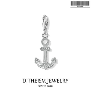 925 Sterling Silver Anchor Charms Pendant for Bracelet Necklace