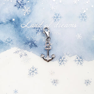 925 Sterling Silver Anchor Charms Pendant for Bracelet Necklace
