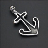 Mens Stainless Steel Biker Skull Pendant