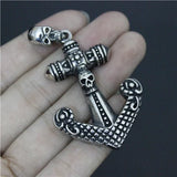 Mens Stainless Steel Biker Skull Pendant