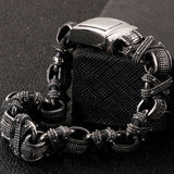 Ancient Link Chain Bracelet Men 316L Stainless Steel