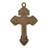 Ancient Bronze Crucifix for Rosary Necklace Making Catholic Cross Pendant