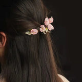 Chinese Flower Pearl Hairpins Clips - Hair Styling Jewelry