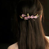 Chinese Flower Pearl Hairpins Clips - Hair Styling Jewelry