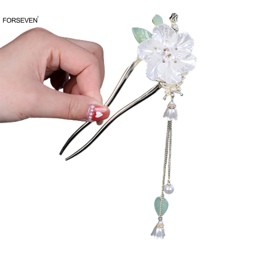 Chinese Flower Hair Sticks Metal Hairpins Hair Accessories