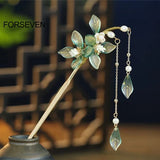Chinese Flower Hair Sticks Metal Hairpins Hair Accessories