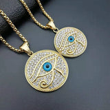 Horus Pendant Necklace Zircon Jewelry