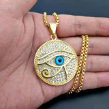 Horus Pendant Necklace Zircon Jewelry