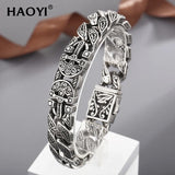 Ancient Egypt Retro Cross Men's Bracelet Engraved Stainless Steel Jewelry
