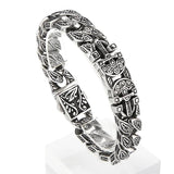 Ancient Egypt Retro Cross Men's Bracelet Engraved Stainless Steel Jewelry