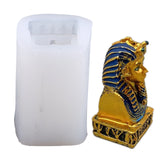 Egyptian Pharaoh Epoxy Resin Mold Aromatherapy Plaster Silicone Mould DIY Crafts