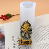 Egyptian Pharaoh Epoxy Resin Mold Aromatherapy Plaster Silicone Mould DIY Crafts