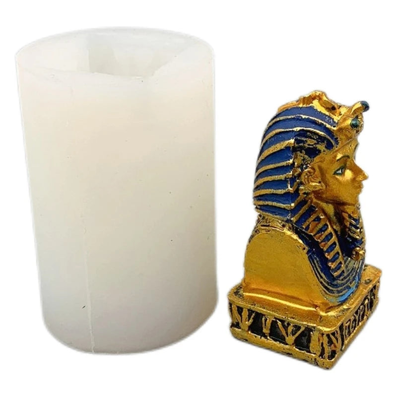 Egyptian Pharaoh Epoxy Resin Mold Aromatherapy Silicone Mould