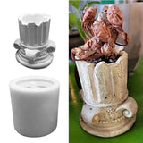 Greek Pillars Flower Pot Resin Mold for Concrete