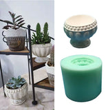 Greek Pillars Flower Pot Resin Mold