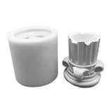 Greek Pillars Flower Pot Resin Mold for Concrete