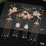 Ancient Hanfu Hair Sticks Tassel Hairpin Hair Comb Set Girl Gift