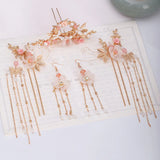 Ancient Hanfu Hair Sticks Tassel Hairpin Hair Comb Set Girl Gift