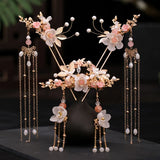 Ancient Hanfu Hair Sticks Tassel Hairpin Hair Comb Set Girl Gift