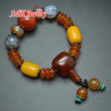 Tibetan Stone Charms Wrist Malas 5pc/lot