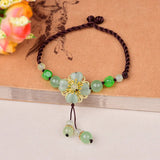 Ancient Crystal Anklet Hand-knitted Beach Jewelry
