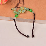 Ancient Crystal Anklet Hand-knitted Beach Jewelry