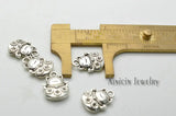 Ancient Silver Lucky Cat Charms 11x15mm Pendants 100pcs
