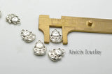 Ancient Silver Lucky Cat Charms 11x15mm Pendants 100pcs